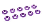Team Corally Aluminium Washer for M4 Flat Head Screws OD=10mm Purple (10)