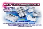 HUDY Tiny Hardware Box - 8-Compartments - 97 x 69mm
