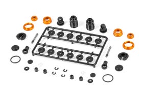 Xray T4 Aluminum Shock Absorber Set (Orange) (2)