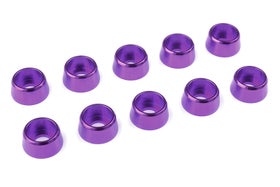 Team Corally Aluminium Washer for M4 Socket Head Screws OD=10mm Purple (10)