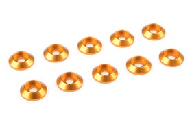 Team Corally Aluminium Washer for M3 Button Head Screws OD=10mm Gold (10)