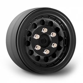 GMade 1.9" NR01 Beadlock Plastic Wheels - Black - (2)