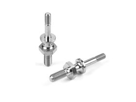 Xray Titanium M4/M3 Upper Shock Mount Stand Off With Hex (2)