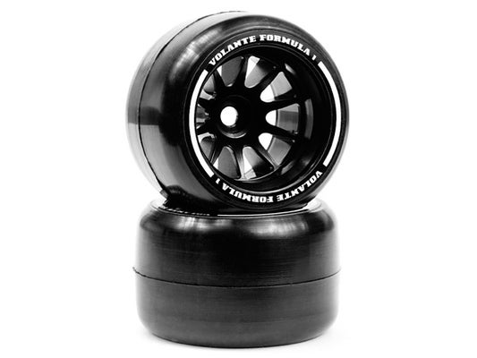 Volante F1 Rear Rubber Slick Tires Carpet Soft Compound Preglued (2pcs)